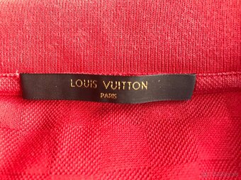 Exkluzívne polotričko LOUIS VUITTON Damier Red, veľkosť L - 6