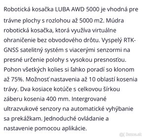 Robotická kosačka Mammotion Luba AWD 5000 - 6