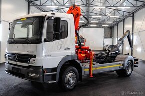 MERCEDES ATEGO 1222 HÁKOVÝ NOSIČ KONTAJNEROV HYDR. RUKA EU-4 - 6