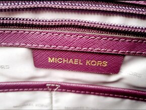 MICHAEL KORS SHOPPER AUBERGINE KABELKA - 6