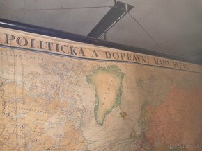 Mapa SVETA politicka a dopravna mierka: 1.20 000 000. - 6