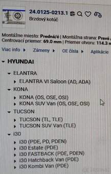 Predné brzdové kotúče ATE, Hyundai i30, Kia Ceed - 6