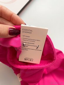 Victoria’s Secret ružove srdiečkove legíny XS - 6