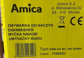 Umývačka riadu Amica ZWM 435 WC /MV 425BW - 6