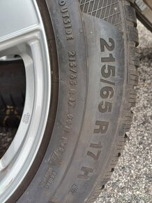 5x112 R17 ALU DISKY 215/65 R17 ZIMNÉ PNEU VW,ŠKODA, - 6