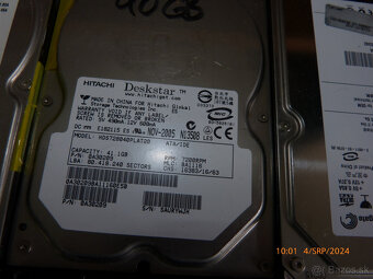 IDE hdd 40-60-80-320gb za 10e kus - 6