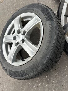 195/60R15 6,5Jx15H2 ET 38 5x100 zimný komlpet Toyota - 6