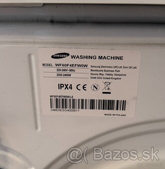 Práčka Samsung WF60F4EFW0W - 6