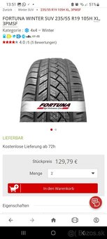 Zimne  235 55 R19 105 H Fortuna 3PMSF (4x4 – Winter) - 6