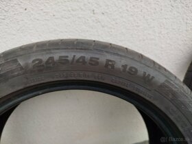 3ks  Letné pneumatiky zn. Continental  245/45R19 - 6