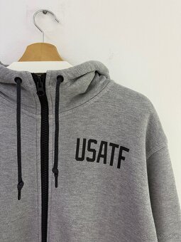 Šedá mikina s kapucňou Nike USATF - 6