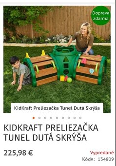 Detská preliezačka KidKraft tunel dutá skrýša - 6