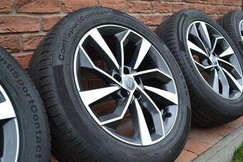 5x112 R19 Letna sada Original Audi Q5  + 235/55 R19 Contin. - 6