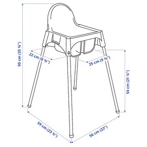 Jedálenská stolička Ikea - 6