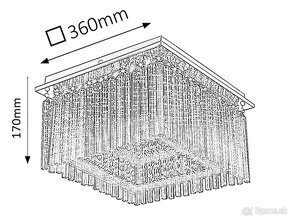 RABALUX 2448 DANIELLE STROPNÉ SVIETIDLO LED 21W - 6