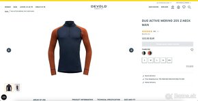 Merino rolák Devold Duo Active Merino 205 Zip Neck - 6