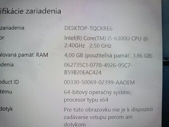 predám balík 10ks notebookov Lenovo Thinkpad T460 - 6