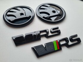 SKODA ZNAKY LOGA FAREBNE LAKOVANE DO SKODA FARIEB VRS NAPIS. - 6