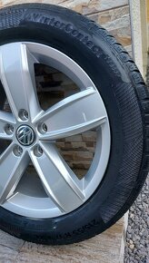 Predám originál disky VW Corvara 5x112 Continental215/55r17 - 6