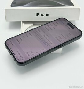 Apple iPhone 15 Pro 128GB Titanium Black 100% Zdravie Záruka - 6