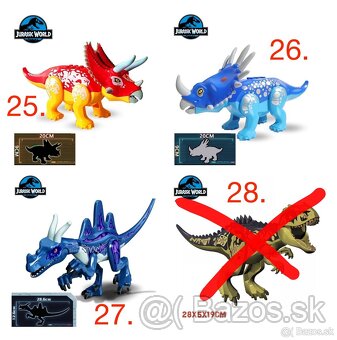 Obrovské dinosaury typ lego - nové, nehrané - 6