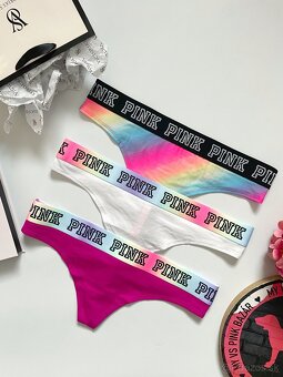 Victoria’s Secret PINK nohavičky tanga M - 6