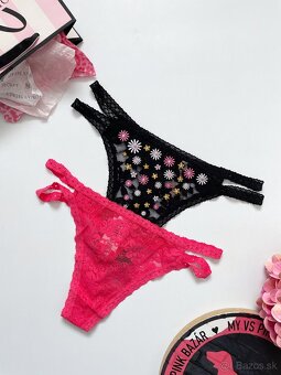 Victoria’s Secret PINK nohavičky tanga M - 6