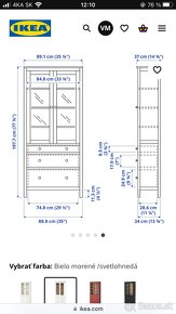 Vitrina a kniznica Hemnes ikea - 6