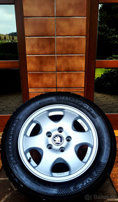 zimné alu R15 5x112 Octávia, pneu 195/65, VW Golf, Seat Leon - 6