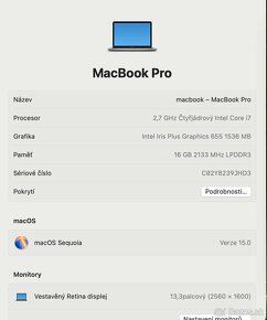 Macbook PRO 13, 16GB, 500GB, Baterie 100% - 6