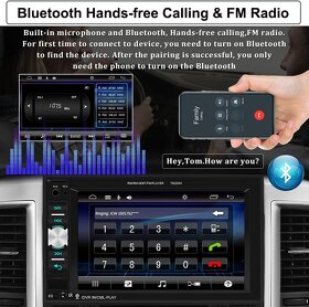 Multimediálny prehrávač do auta s dvojitý DIN/BT/Dot displej - 6
