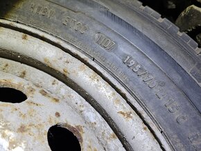 Plechové disky 5x130 + letné pneu 195/70r15c - 6