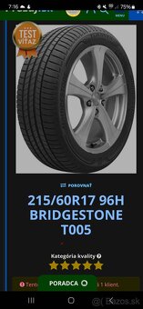 Bridgestone turanza t005 ako NOVE - 6