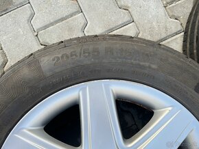 Elektróny 5x112 R16 originál Seat s letnými pneu 205/55 R16 - 6