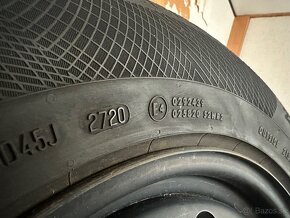 Plechové disky 5x112 + zimné gumy Continental 215/65 r17 - 6