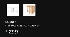 Rozkladaci stol Ikea - 6