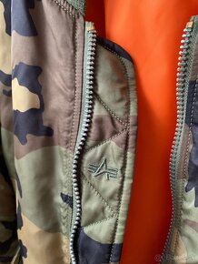 Alpha Industries bunda bombera Camo Bomber velkosť XS (S) - 6