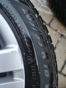 Predám celoročnu sadu kolies 206/55R16 rozteč 5x112 R16 - 6