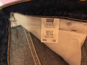 levi's jeans 517 panske w34 l32 ako nove - 6