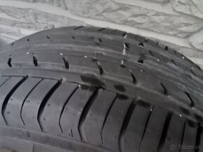 Alu disky 5x100 R16 VW + 205/55 R16 zánovné letné pneumatiky - 6