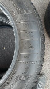 215/60 r16 zimné pneu. 6,5mm - 6