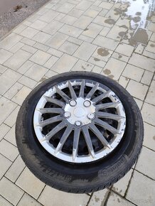 Plechové disky 5x100 R14+zimné pneumatiky 185/60 R14 - 6