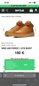 Nike Air Force 1 GTX Boot Gore-Tex 41 veľ - 6