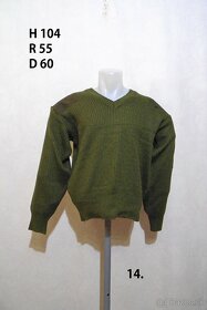 Vojenský sveter zelený - 6