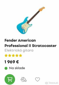 Fender American Professional II Miami Blue + Prislušenstvo - 6