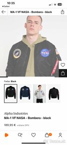 Bunda ALPHA INDUSTRIES MA-1 VF NASA, bombera - 6