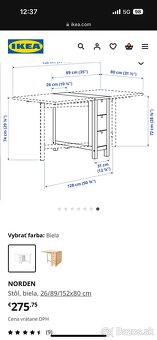 Stôl ikea rozkladaci - 6