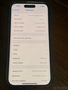 iPhone 14 Pro, 256 GB - výborný stav - 6