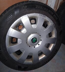 5x112 R16 sada pneu s plechacmi a puklicami SKODA - 6