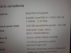 predám ntb Dell latitude e5450 /Intel core i5 /4gb ram /ssd - 6